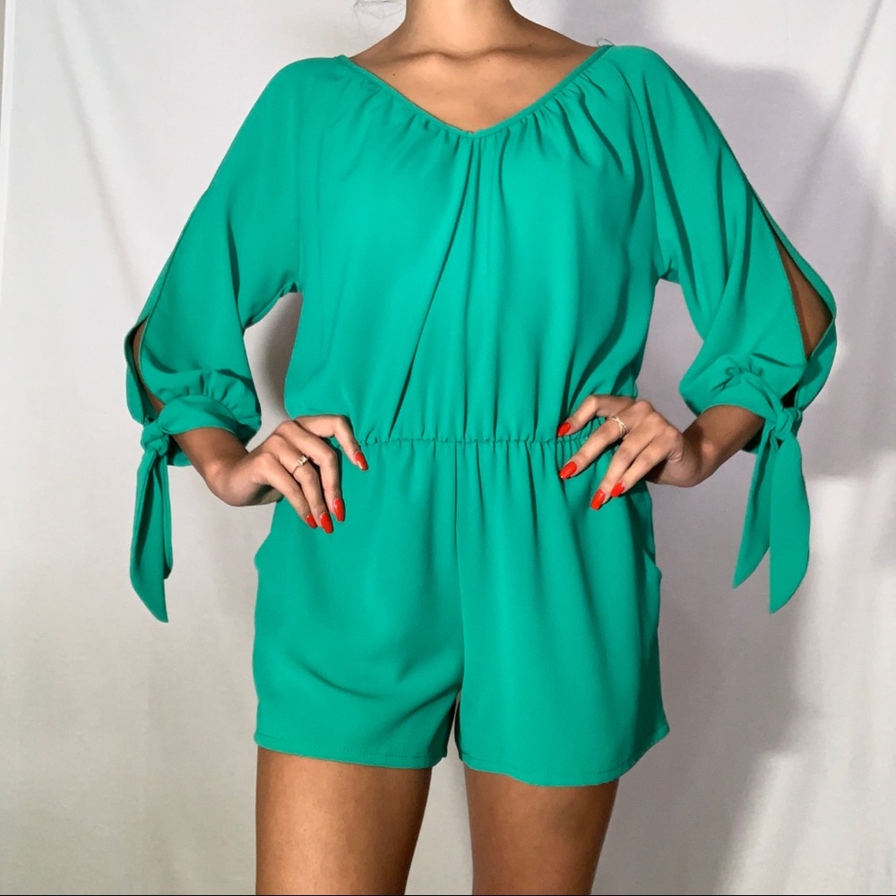 Green romper size: small